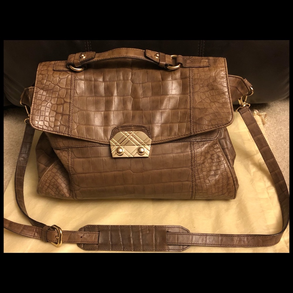 Daks crocodile skin bag